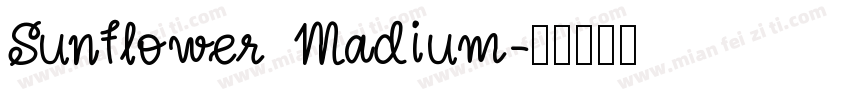 Sunflower Madium字体转换